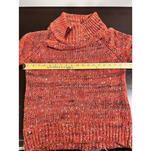 Moth by Anthropologie Alpaca Marled Mockneck Sweater Made in Italy Size Medium - Picture 9 of 15